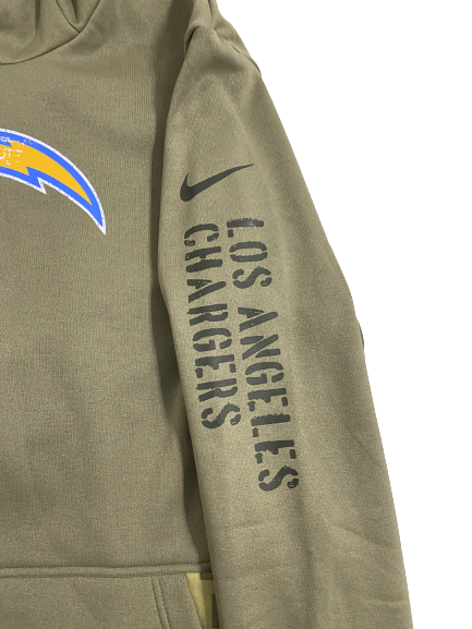 Joe Reed Los Angeles Chargers Football Player-Exclusive Salute to Service Sweatshirt (Size XL)