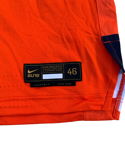 Jalen Carey Syracuse Basketball 2019-2020 Game Jersey with Gold Elite Tag (Size 46)