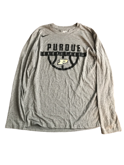 Vincent Edwards Purdue Basketball Team Issued Long Sleeve Shirt (Size L)