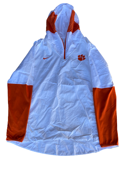 Patrick McClure Clemson Football Team Issued Quarter-Zip Fleece Jacket (Size XL)
