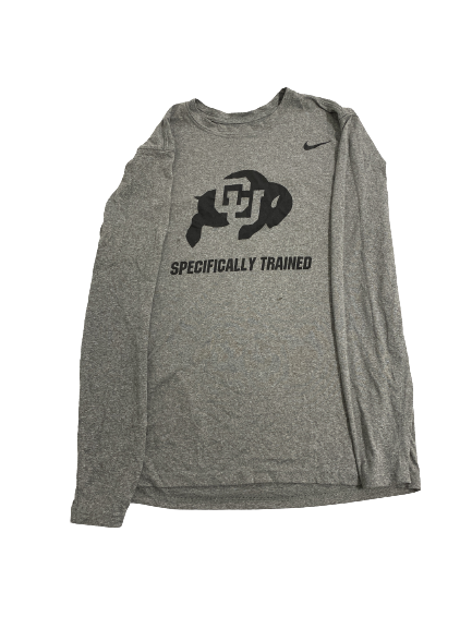 Brendon Lewis Colorado Football Player-Exclusive "Physically Cultured" Long Sleeve Shirt (Size L)