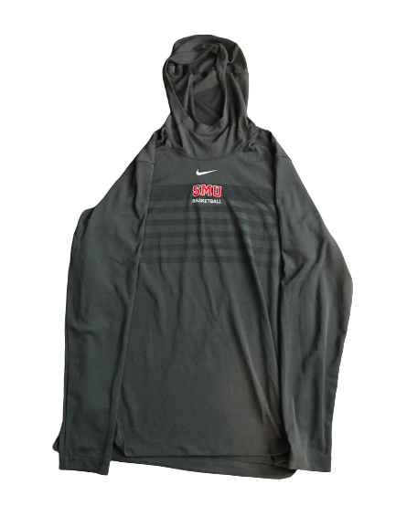 Nat Dixon SMU Team Issued Long Sleeve Hooded Warm-Up (Size L)