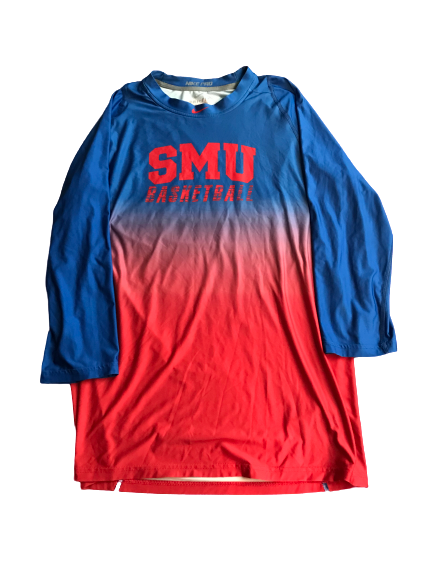 Nat Dixon SMU Basketball Team Issued 3/4-Quarter Length Shirt (Size L)