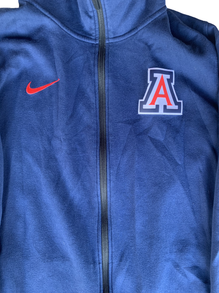 Chase Jeter Arizona Nike Elite Travel Zip-Up Jacket (Size XL)