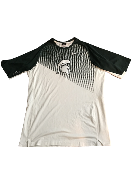 Javon Bess Michigan State Team Exclusive Game Shooting Shirt (Size XL)