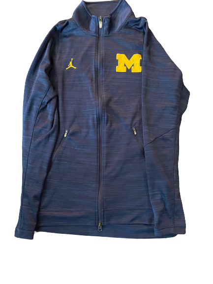 Derrick Walton Jr. Michigan Jordan Zip-Up Jacket (Size L)