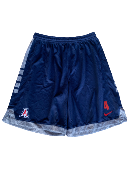 Chase Jeter Arizona Basketball Practice Shorts With Number (Size XL)
