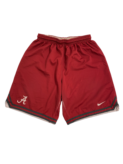 Tyler Barnes Alabama Basketball Player-Exclusive Practice Shorts (Size L)