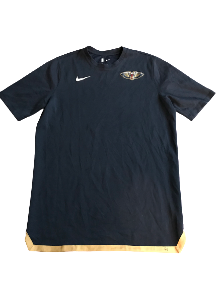 Javon Bess New Orleans Pelicans Team Issued Game Shooting Shirt (Size XLT)