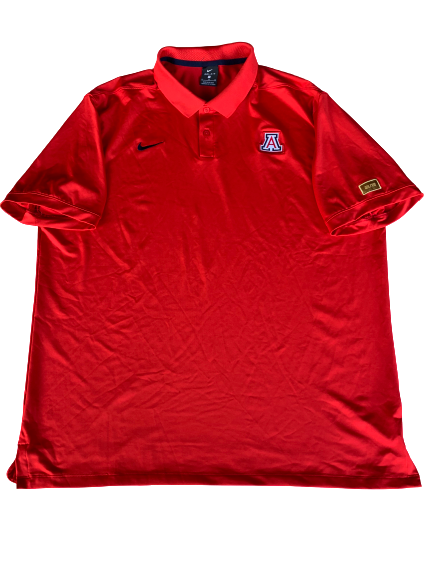 Chase Jeter Arizona Nike Elite Polo Shirt (Size XL)