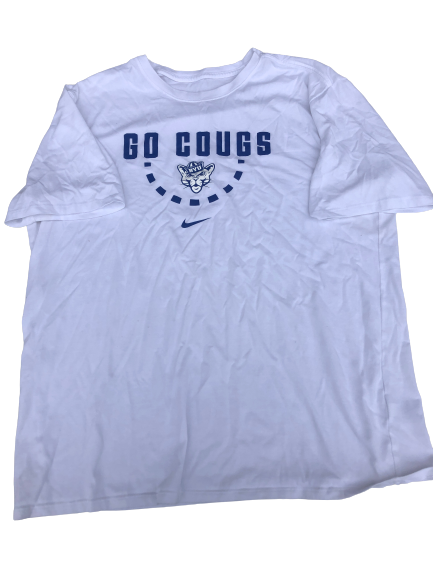Matt Bushman BYU Football Team Issued Workout Shirt (Size 2XL)