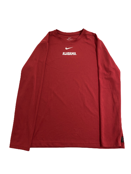 Tyler Barnes Alabama Basketball Team-Issued Long Sleeve Shirt (Size XL)