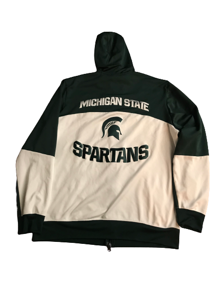 Javon Bess Michigan State Team Issued Full-Zip Hoodie Jacket (Size XL)