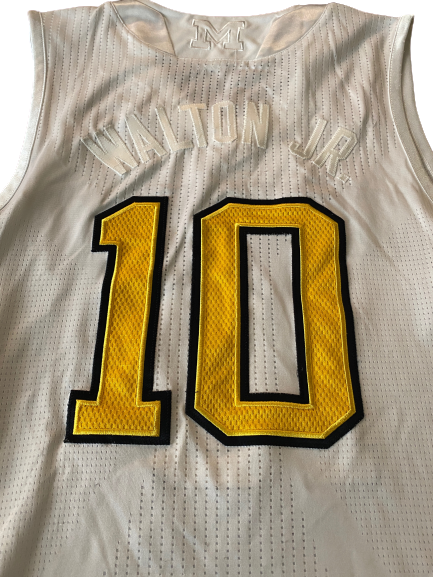 Derrick Walton Jr. Michigan Basketball 2015-2016 Game Worn Jersey