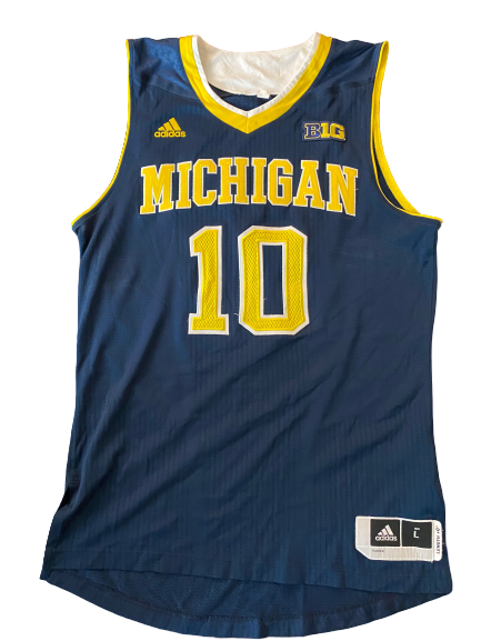 Derrick Walton Jr. Michigan Basketball 2015-2016 Game Worn Jersey