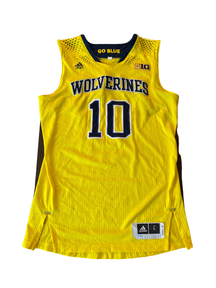 Derrick Walton Jr. Michigan Basketball 2013-2014 Game Worn Limited Edition Jersey