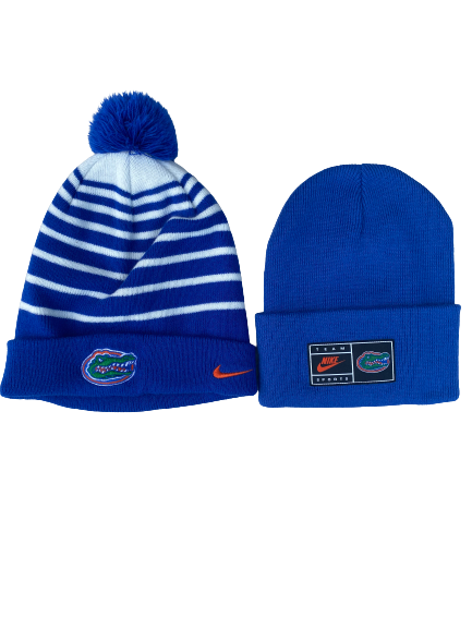 Cal Greenfield Florida Baseball Team Issued Set of 2 Winter Hats