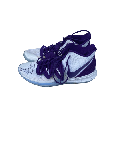 Xavier Sneed Kansas State Basketball SIGNED Game Worn Shoes (Size 14)