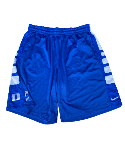 Justin Robinson Duke Basketball Team Issued Workout Shorts (Size 2XL)