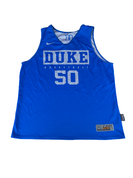 Justin Robinson Duke Basketball Player Exclusive Reversible Practice Jersey (Size XL)