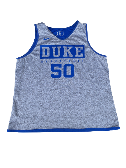 Justin Robinson Duke Basketball Player Exclusive Reversible Practice Jersey (Size XL)