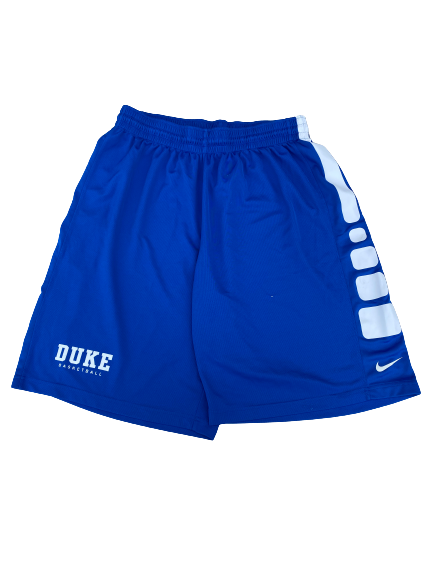 Justin Robinson Duke Basketball Team Issued Workout Shorts (Size XL)
