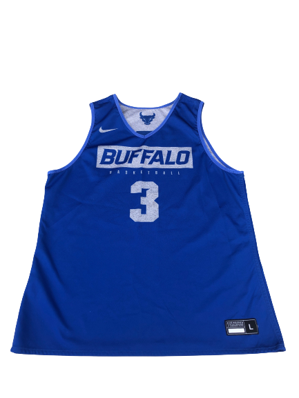 Jayvon Graves Buffalo Basketball Player Exclusive Season Worn Reversible Practice Jersey (Size L)