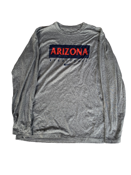 Chase Jeter Arizona Basketball Nike Long Sleeve Shirt (Size XLT)