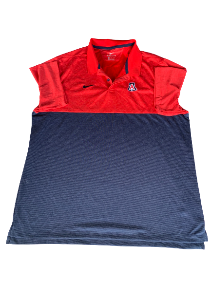 Chase Jeter Arizona Nike Polo Shirt (Size XXL)