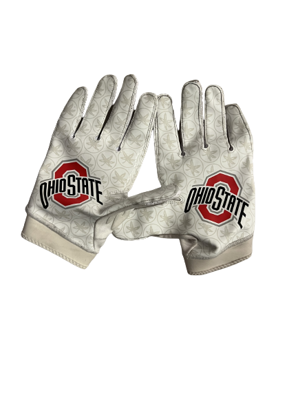 Antwuan Jackson Ohio State Football Player Exclusive Football Gloves (Size 3XL)