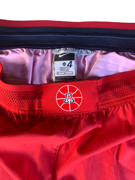 Chase Jeter Arizona Basketball 2017-2018 Redshirt Season Game Shorts (Size 38)