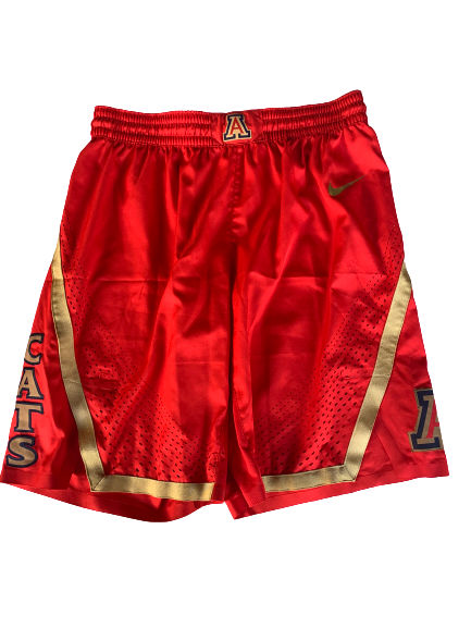 Chase Jeter Arizona Basketball 2018-2019 Season Game-Worn Shorts (Size 38)