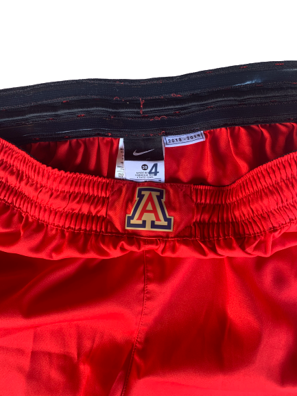 Chase Jeter Arizona Basketball 2018-2019 Season Game-Worn Shorts (Size 38)