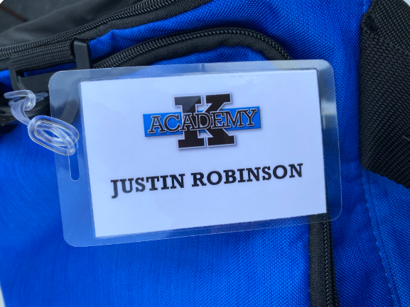 Justin Robinson Duke Basketball Team Exclusive "K-Academy" Travel Duffel Bag