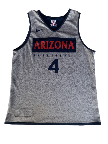 Chase Jeter Arizona Basketball Signed Reversible Practice Jersey (Size L)
