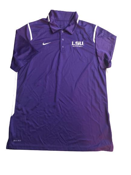 LSU Basketball Team Issued Polo Shirt (Size M)