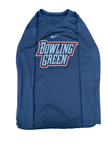 Justin Turner Bowling Green Basketball Team Issued Long Sleeve Workout Shirt (Size L)