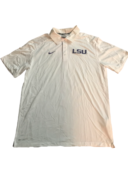 LSU Basketball Team Issued Polo Shirt (Size L)