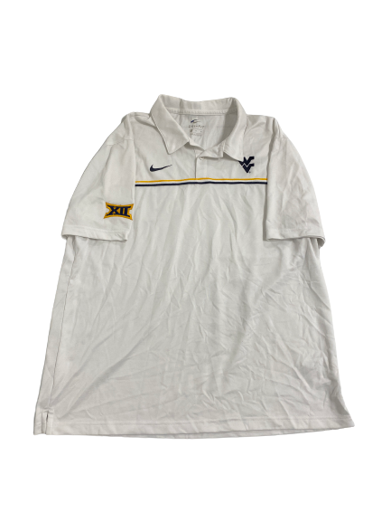 Jarret Doege West Virginia Football Team-Issued Polo Shirt (Size XL)