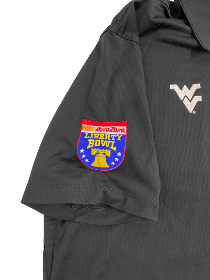 Jarret Doege West Virginia Football Team-Issued Liberty Bowl Polo Shirt (Size XL)