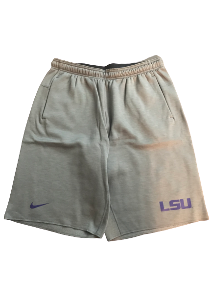 LSU Basketball Team Issued Sweat Shorts (Size L)
