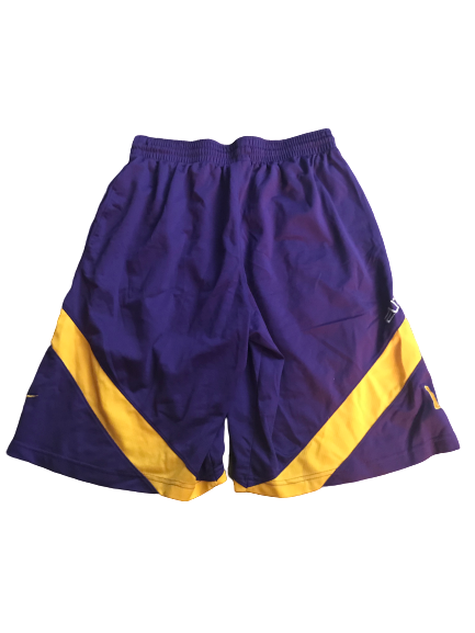 LSU Basketball Team Issued Practice Shorts (Size L)