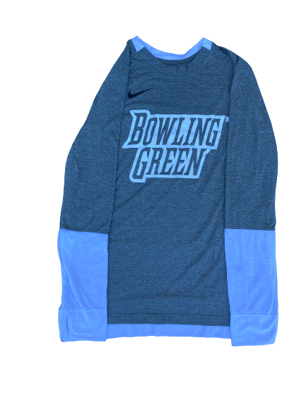 Justin Turner Bowling Green Basketball Team Issued Long Sleeve Workout Shirt (Size L)