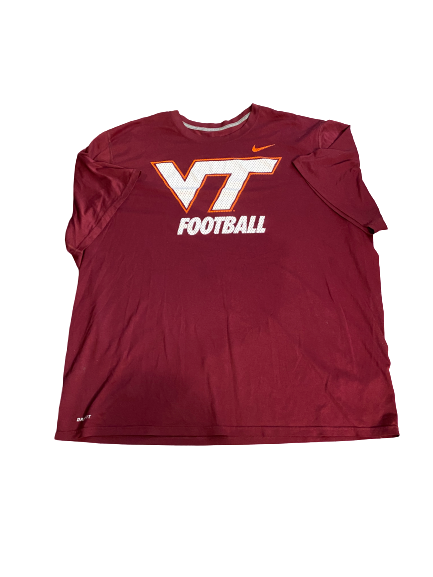 Lot of (2) Luther Maddy Virginia Tech Team Issued Workout Shirts (Size XXXL)