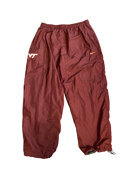 Luther Maddy Virginia Tech Team Issued Windbreaker Sweatpants (Size XXXL)
