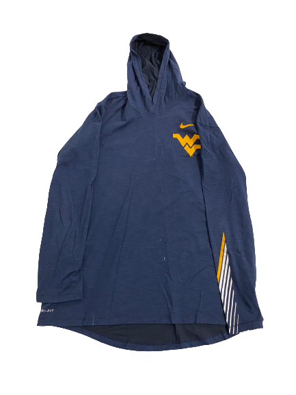 Jarret Doege West Virginia Football Team-Issued Performance Hoodie (Size XL)