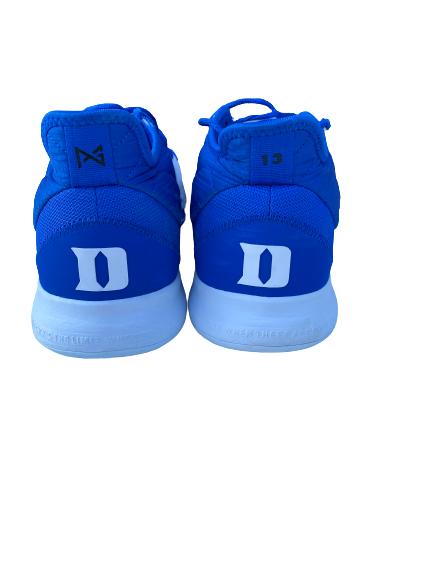 Javin DeLaurier Duke Basketball 2019 Season Game-Worn Nike PG3 Player Exclusive Sneakers (Size 17)(11/29/2019)