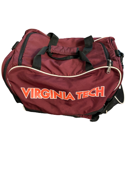 Luther Maddy Virginia Tech Team Issued Travel Duffel Bag