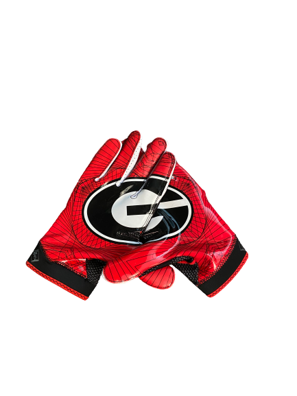 Steven Van Tiflin Georgia Team Exclusive Football Gloves (Size XXL)
