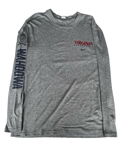 Tomas Woldetensae Virginia Basketball Long Sleeve Shirt (Size L)